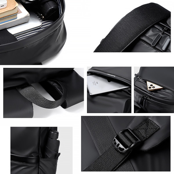 Рюкзак городской 2205 для ноутбука 15" водонепроницаемый 20-35 л Dark Gray