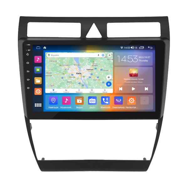 Штатная магнитола Lesko для Audi A6 II (C5) 1997-2001 экран 9" 4/64Gb CarPlay 4G Wi-Fi GPS Prime