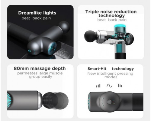 Професійний ударний масажер Booster Lightsaber (24V) для тіла – ефективний пристрій для відновлення та розслаблення м'язів.