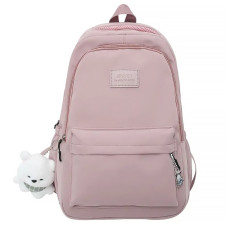 Рюкзак подростковый 633227 с брелком 20-35L Pink