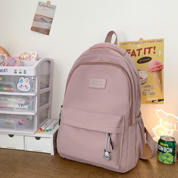 Рюкзак подростковый 633227 с брелком 20-35L Pink