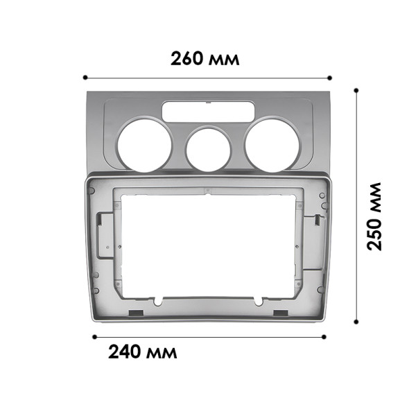 Переходная рамка Volkswagen Touran 2003-2010 (7442) 10.1"