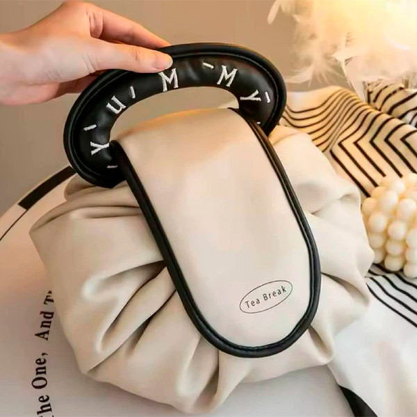 Женская косметичка #4018 несесер органайзер бьюти кейс сумка органайзер для путешествий Beige