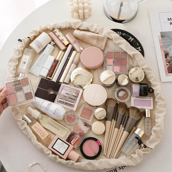 Женская косметичка #4018 несесер органайзер бьюти кейс сумка органайзер для путешествий Brown