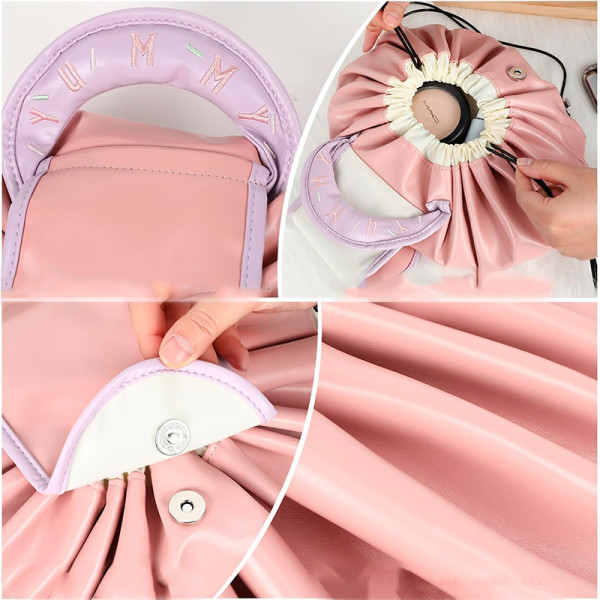 Женская косметичка #4018 несесер органайзер бьюти кейс сумка органайзер для путешествий Light Pink