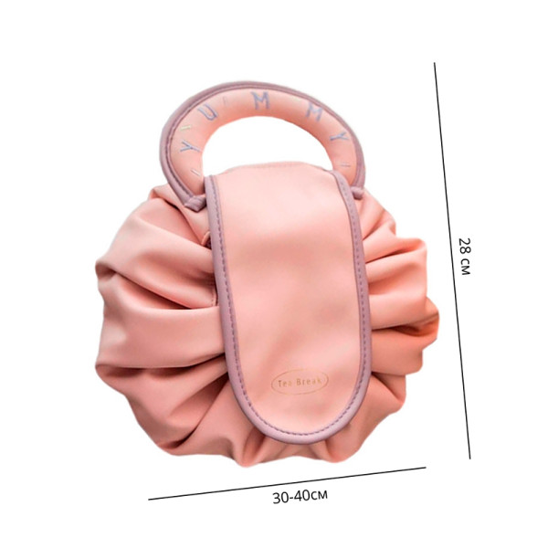 Женская косметичка #4018 несесер органайзер бьюти кейс сумка органайзер для путешествий Light Pink