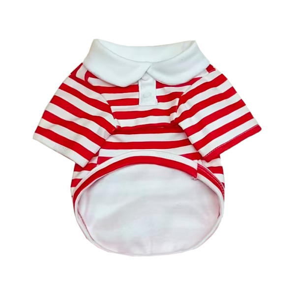 Рубашка поло для собак и кошек 2306CGHY5160 демисезонная  Red M