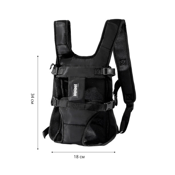 Рюкзак- кенгуру для домашних животных 2410MSDJ964 Black переноска S