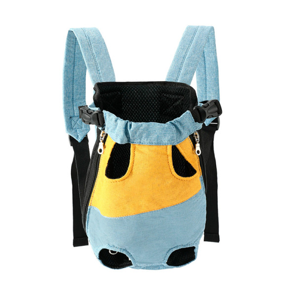 Рюкзак- кенгуру для животных A10010-YR Yellow Blue M