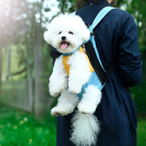 Рюкзак- кенгуру для животных A10010-YR Yellow Blue S