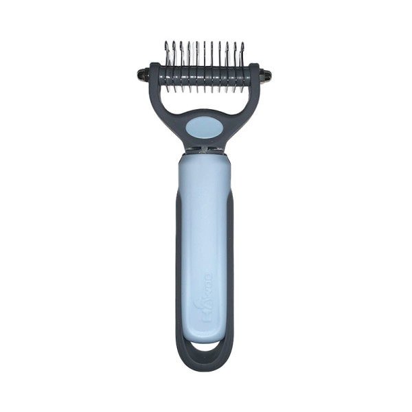 Колтунорез Taotaopets 04A4413 для удаления подшерстка шерсти для собак и кошек Blue