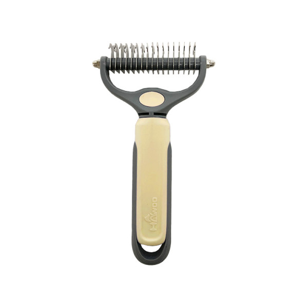 Колтунорез Taotaopets 04A4414 для удаления подшерстка шерсти для собак и кошек Yellow