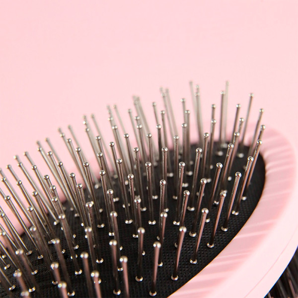 Расческа Taotaopets 04A2213 двухсторонняя с щеткой для собак и кошек для разных типов шерсти Pink