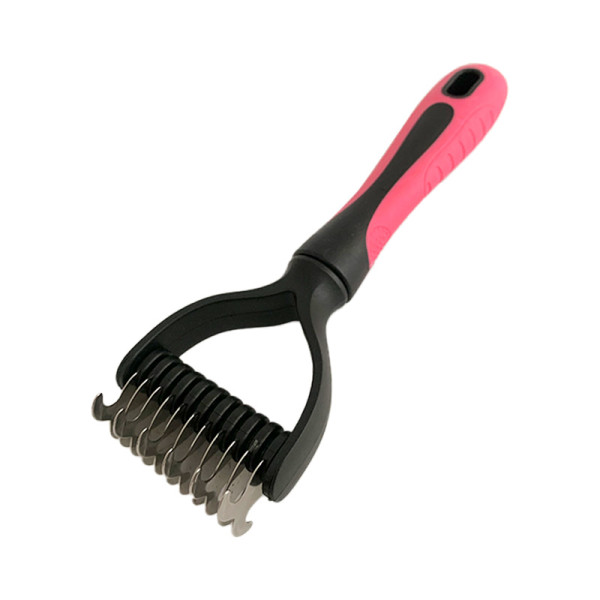 Колтунорез с широким зубом DT1393 для кошек и собак small Red