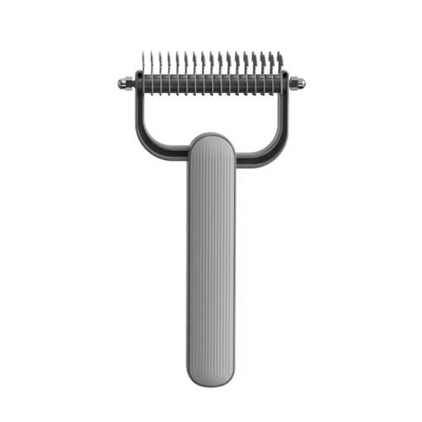 Колтунорез Taotaopets 095531 для удаления подшерстка шерсти для собак и кошек Gray