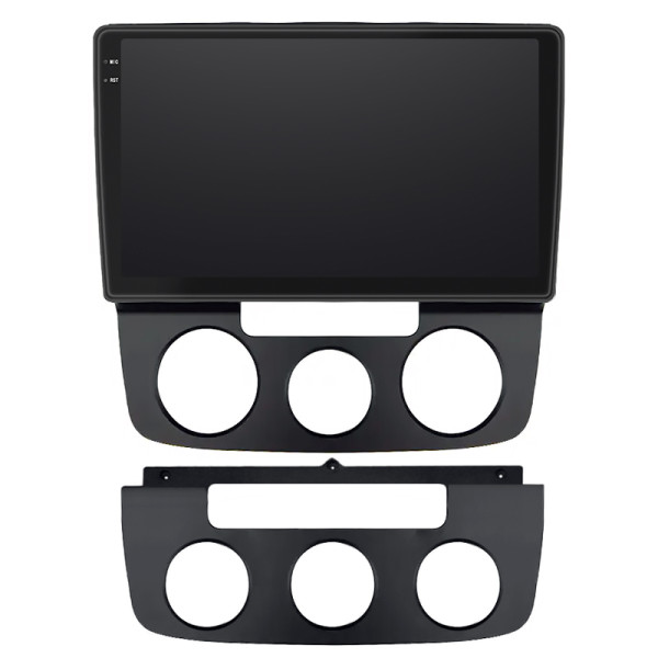 Штатная магнитола Lesko для Volkswagen Jetta V 2005-2011 экран 10" 4/64 QLED CarPlay 4G Wi-Fi GPS 360 Prime