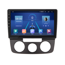 Штатная магнитола Lesko для Volkswagen Jetta V 2005-2011 экран 10" 6/128Gb 4G Wi-Fi GPS Top