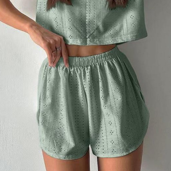 Женский комплект для дома и сна SM24107A футболка и шорты женская пижама Green S