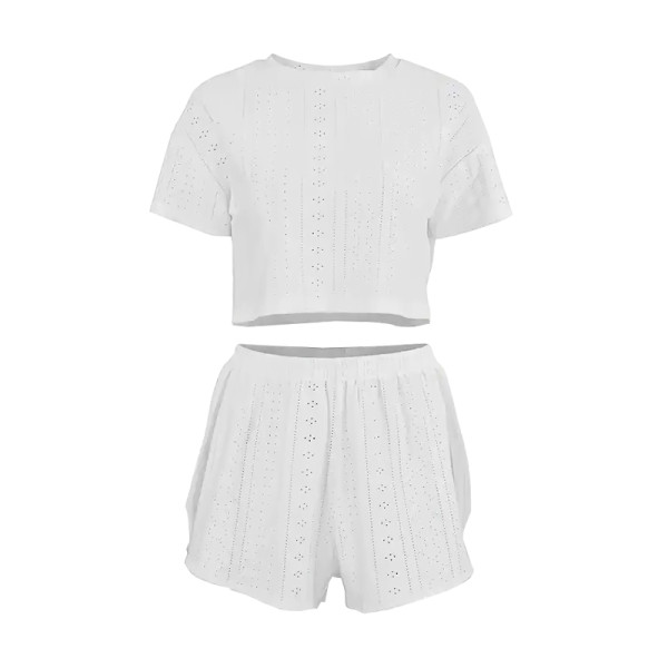 Женский комплект для дома и сна SM24107A футболка и шорты женская пижама White S