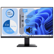 Моноблок Неттоп HP ProDesk 600 G3 s1151 (Core i3-6100T/ DDR4 8GB/ SSD256GB SATA/ Wi-Fi); Монітор 27" MSI PRO MP273A Black