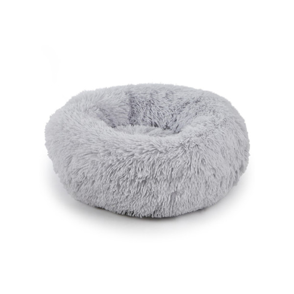 Лежак пуфик для котов собак круглый 552201 M Grey