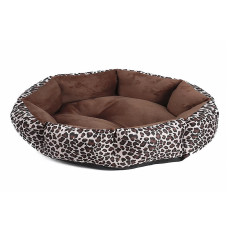 Лежак для котов собак круглый SY-2022-1208-97 Leopard L (60*18 см)