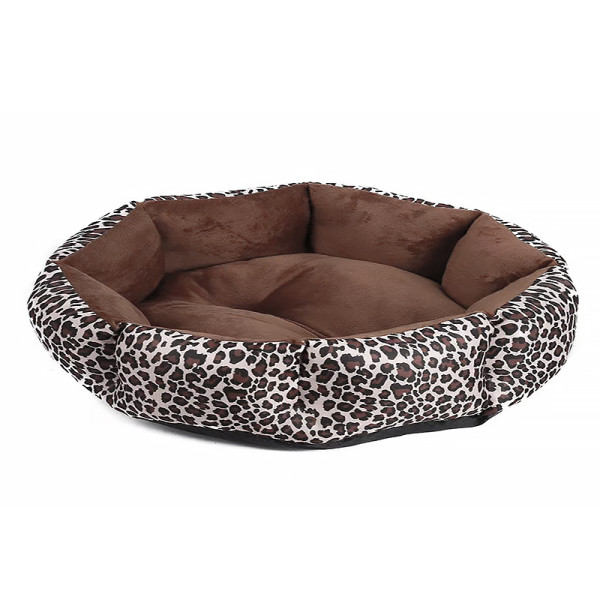 Лежак для котов собак круглый SY-2022-1208-97 Leopard L (60*18 см)