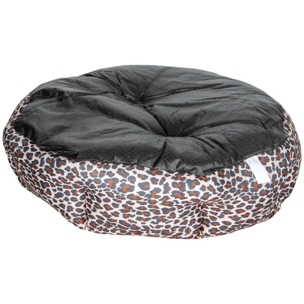 Лежак для котов собак круглый SY-2022-1208-97 Leopard L (60*18 см)
