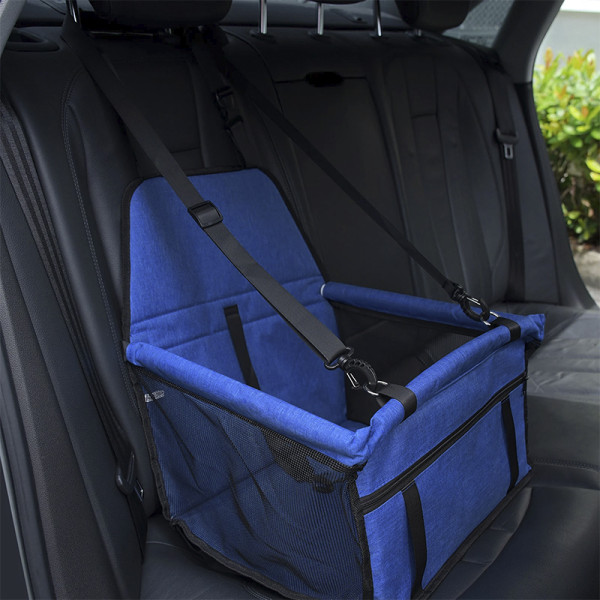 Автокресло для животных SY-2022-0628 автомобильная сумка-переноска автогамак лежак для собак Blue 41*38*24 см