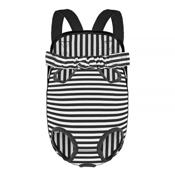 Рюкзак-кенгуру для животных DT834 Strip Black + White L