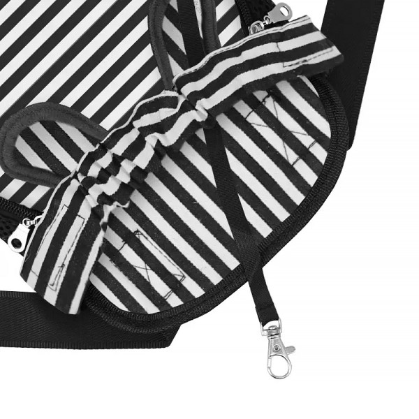 Рюкзак-кенгуру для животных DT834 Strip Black + White L