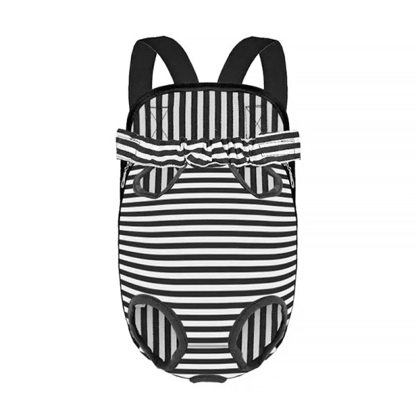 Рюкзак-кенгуру для животных DT834 Strip Black + White M