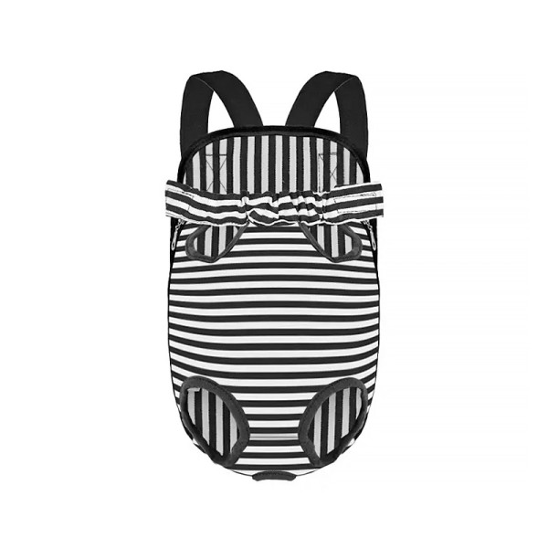 Рюкзак-кенгуру для животных DT834 Strip Black + White S