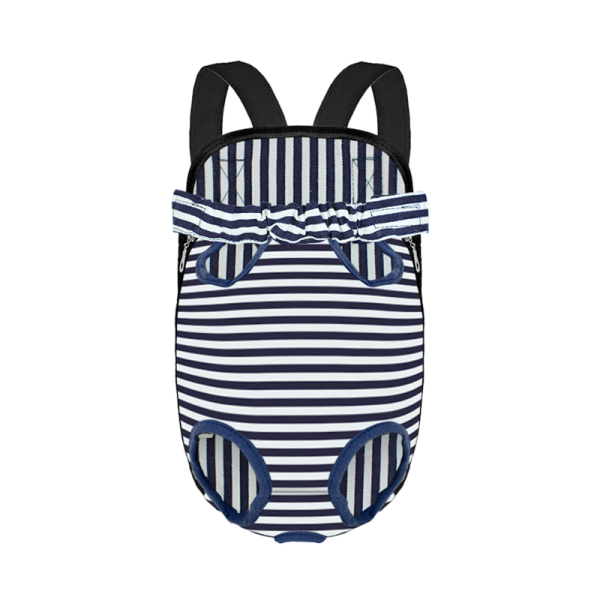 Рюкзак-кенгуру для животных DT834 Strip Dark Blue + White L