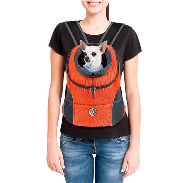 Рюкзак-переноска для кошек и собак Venxius D-07 Orange L