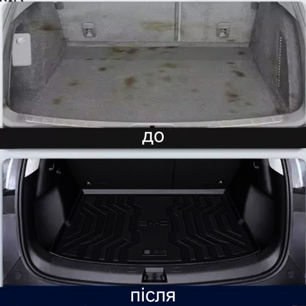 Автомобильный коврик для Yuan Song EV 2024+ в багажник TPE