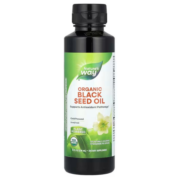 Масло чорного кмину, Black Seed Oil, Nature's Way, органік, 236 мл