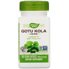 Готу кола, Gotu Kola Herb, Nature's Way, 950 мг, 100 капcул