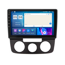 Штатная магнитола Lesko для Volkswagen Golf V Manual AC 2003-2008 экран 10" 4/64Gb CarPlay 4G Wi-Fi GPS Prime