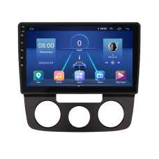 Штатная магнитола Lesko для Volkswagen Golf V Manual AC 2003-2008 экран 10" 4/64Gb 4G Wi-Fi GPS Top