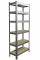 Стелаж металевий 222x110x50, 6 полиць (сірий)