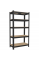 Стелаж металевий 180х90х40 см 5 полиць, навантаження - 175 кг на полицю (Чорний)