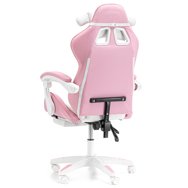 Дитяче геймерське крісло G892 з подушками та підставкою для ніг, Рожеве