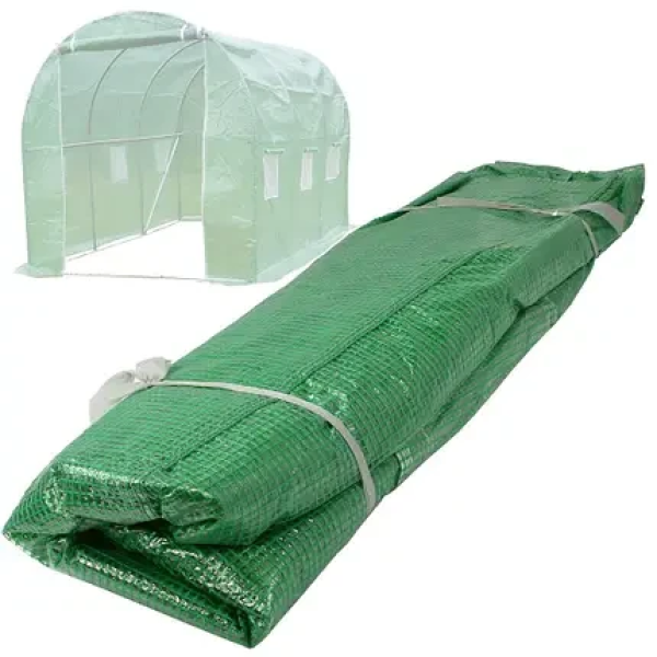 Плівка для теплиці 6 м² (3х2х2м) 140 г/м2, UV, вітростійка, морозостійка, Зелена