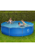Круглий каркасний басейн Avenli (366 x 76 см) для дорослих і дітей, комплектація 19в1, Синій