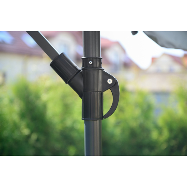 Садова розкладна парасоля Funfit Garden (діаметр - 3 метри) з боковою стійкою, Зелена