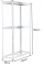Металевий стелаж для 8 шин з додатковою полицею Garden Line (180 × 120 × 40 см) | навантаження на 1 полицю - 175 кг (Польща)