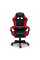 Геймерське крісло Primaveo з ергономічними подушками та висувною підставкою для ніг, Чорний/Червоний