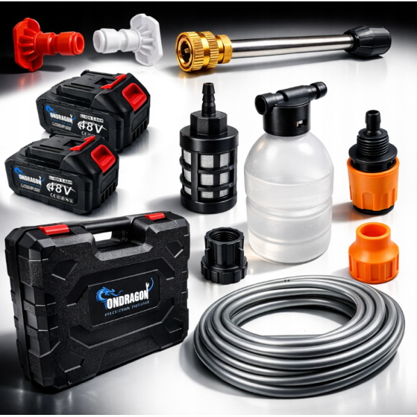 Акумуляторна мийка високого тиску Ondragon 48V + 2 акумулятори (Польща)