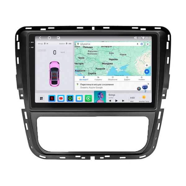 Штатная магнитола Lesko для Volkswagen Passat I / NMS Manual AC 2011-2015 экран 9" 4/64 QLED CarPlay 4G Wi-Fi GPS 360 Prime
